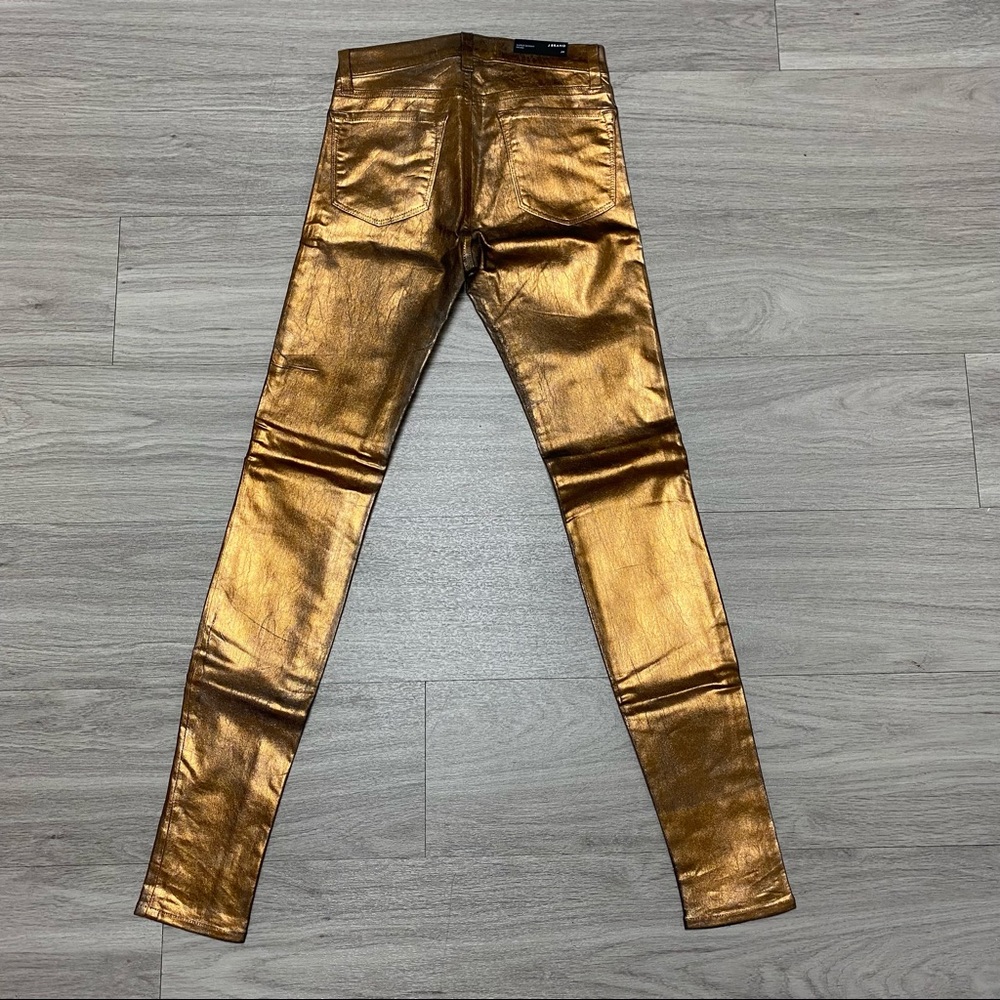 NWT J Brand Metallic Bronze Skinny Jeans size 24 - Picture 12 of 16
